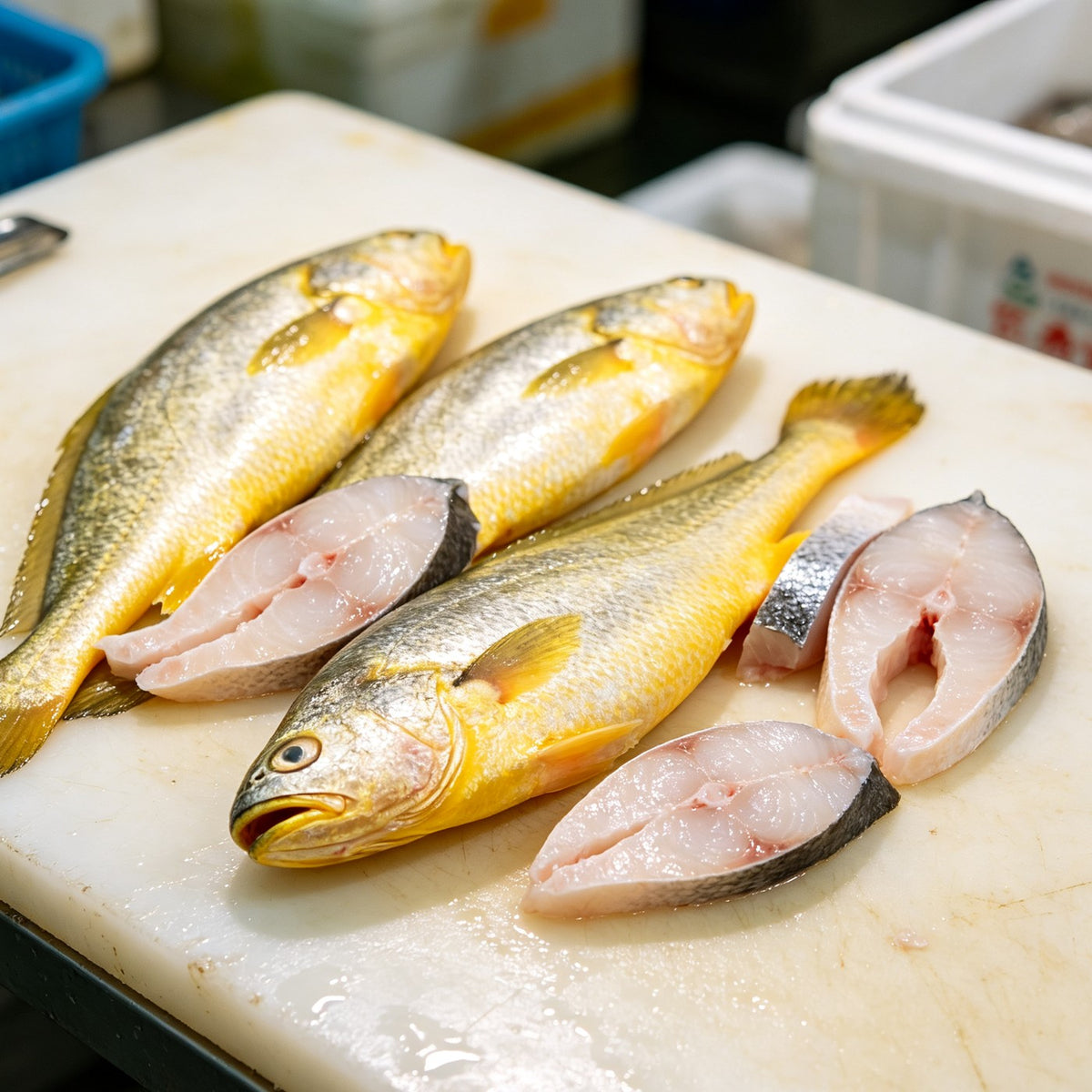 Fresh Golden Yellow Croaker Fish 1