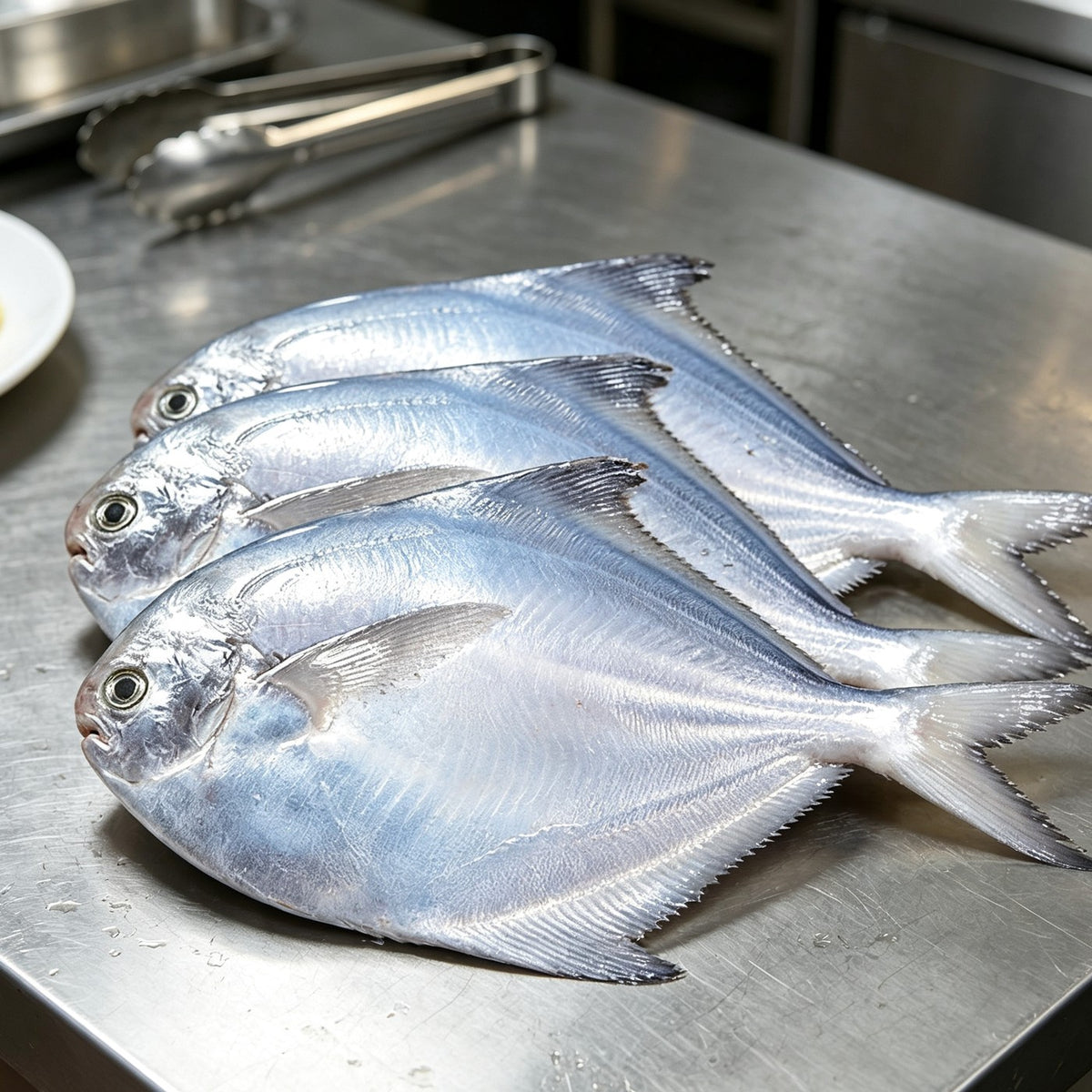 Fresh Whole Silver Pomfret 3